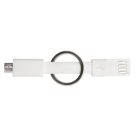 Brelok USB Hook Up, biały | R50176.06