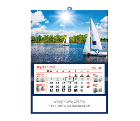 Kalendarz jednodzielny DUŻY – Mazury | J-JD 41