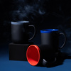 Kubek ceramiczny soft-touch ALEX, czerwony - 500 ml | PR-6147.05