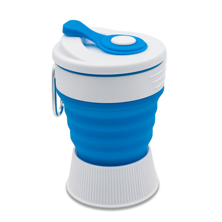 Kubek silikonowy 350 ml Flexi, niebieski  | R08258.04