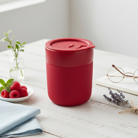 Kubek ceramiczny Caldo 370 ml, czerwony | RD-R85322.08