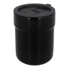 Kubek ceramiczny TEONA z plastikową pokrywką, czarny - 320 ml | PR-6146.02
