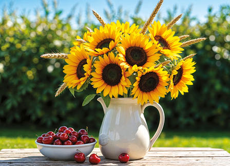 Kalendarz trójdzielny STANDARD – Słoneczniki | J-T 52 BK