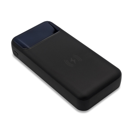 Power bank 20000 mAh z ładowarką indukcyjną Supremi, czarny  | R64385.02