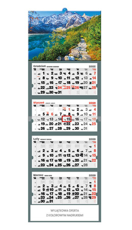 Kalendarz czterodzielny – Tatry | J-C 44 BK