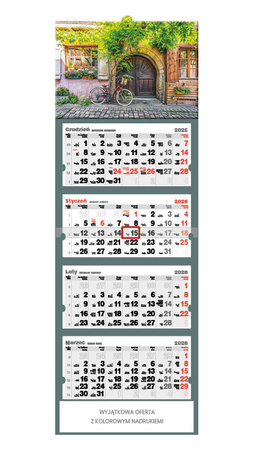 Kalendarz czterodzielny – Old Street | J-C 73 BK