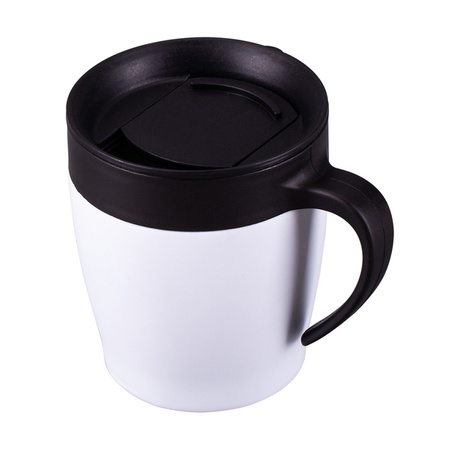 Kubek z uchem Chillout 350 ml, biały  | R08427.06