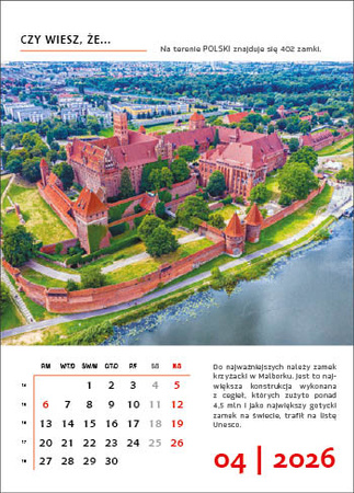 Kalendarz wieloplanszowy STANDARD – Polska, czy wiesz, że… | J-WP125