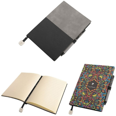 Notes A5 w kropki i długopis REPORTER Pierre Cardin | MC-B3501200IP307