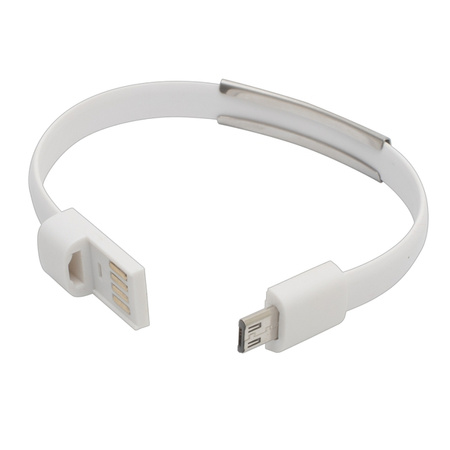 Bransoletka USB Bracelet, biały | R50189.06