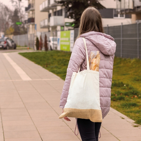 Torba bawełniana z jutowym dnem 140 g/m2 | MC-6139906