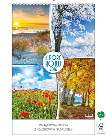 Kalendarz wieloplanszowy STANDARD – 4 pory roku | J-WP115