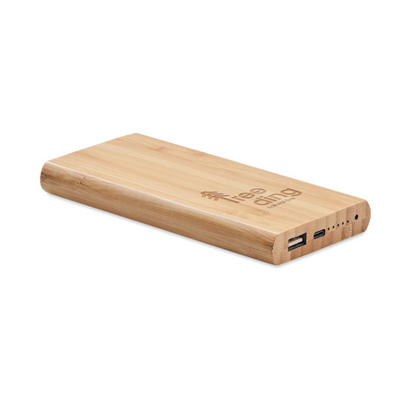 Bambusowy power bank 6000 mAh | MO-MO6815-40