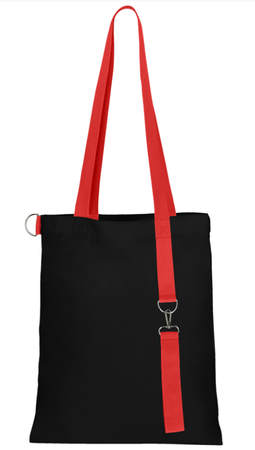 Torba na zakupy BAGSY Black GLOW, czerwony | PR-25007.05