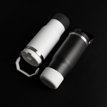 Termokubek STAFFY ze stali nierdzewnej, czarny - 900 ml | PR-5072.02