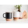 Kubek ceramiczny z bambusową przykrywką Giulia, czarny  | R85309.02