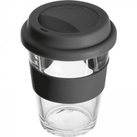 Kubek szklany z pokrywką 300 ml | MC-6257203