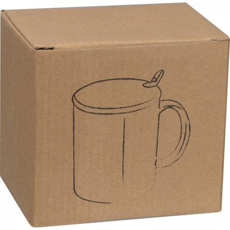 Kubek ceramiczny z łyżeczką 300 ml | MC-8296906