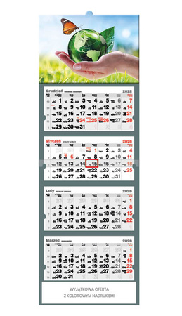 Kalendarz czterodzielny – Natura | J-C 64 BK