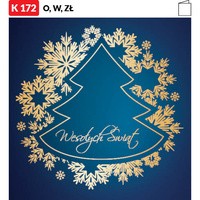 Karnet świąteczny LUX | J-K 172