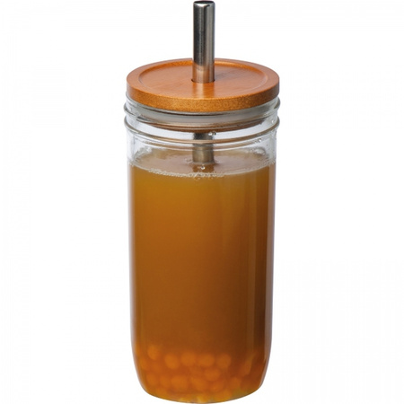 Szklanka z pokrywką i słomką 650 ml | MC-8384266