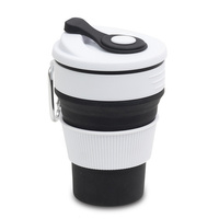 Kubek silikonowy 350 ml Flexi, czarny | R08258.02