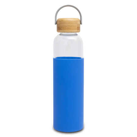 Szklana butelka Refresh 560 ml, niebieski  | R08272.04