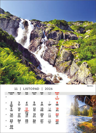 Kalendarz wieloplanszowy STANDARD – Tatry | J-WP 121