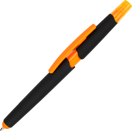 Długopis plastikowy z zakreślaczem touch pen | MC-1096510