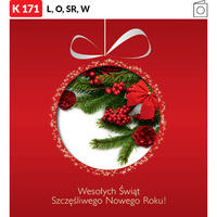 Karnet świąteczny LUX | J-K171