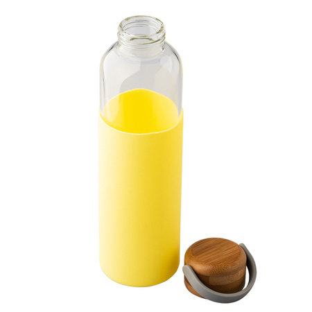 Szklana butelka Refresh 560 ml, żółty  | R08272.03