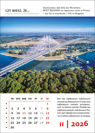 Kalendarz wieloplanszowy STANDARD – Polska, czy wiesz, że… | J-WP125