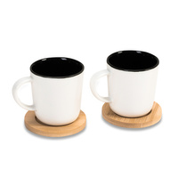 Zestaw 2 ceramicznych kubków Kerala, biały | R85312.06
