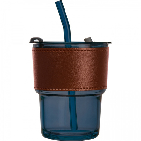 Kubek szklany ze słomką 320 ml | MC-8384444