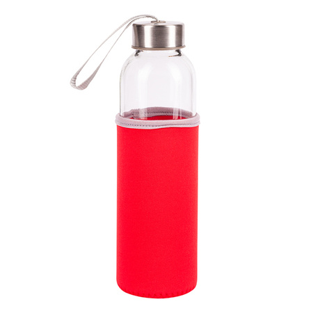 Szklana butelka Vim 500 ml, czerwony | RD-R08276.08