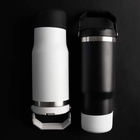 Termokubek STAFFY ze stali nierdzewnej, biały - 900 ml | PR-5072.01