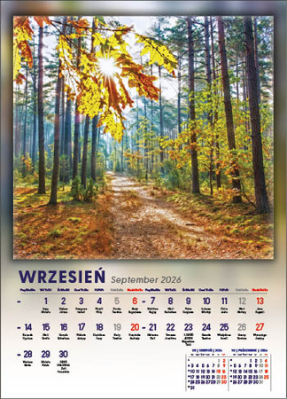 Kalendarz wieloplanszowy STANDARD – 4 pory roku | J-WP115