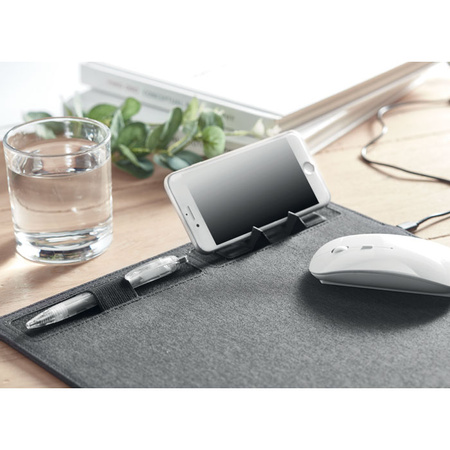 Podkładka RPET z ładowarką 15W SUPERPAD | MO-MO6416-15