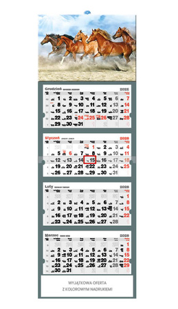Kalendarz czterodzielny – Konie | J-C 46 BK
