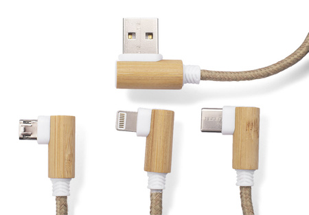 Kabel USB 3 w 1 FLAX | BC-09141-17