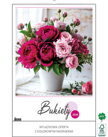 Kalendarz wieloplanszowy STANDARD – Bukiety | J-WP130