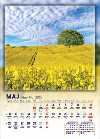 Kalendarz wieloplanszowy STANDARD – 4 pory roku | J-WP115
