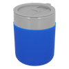 Kubek ceramiczny TEONA z plastikową pokrywką, szary - 320 ml | PR-6146.33
