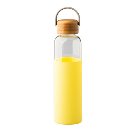 Szklana butelka Refresh 560 ml, żółty  | R08272.03