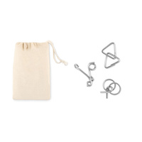 Zestaw 3 metalowych łamigłówek THREENATS | MO-MO9191-13