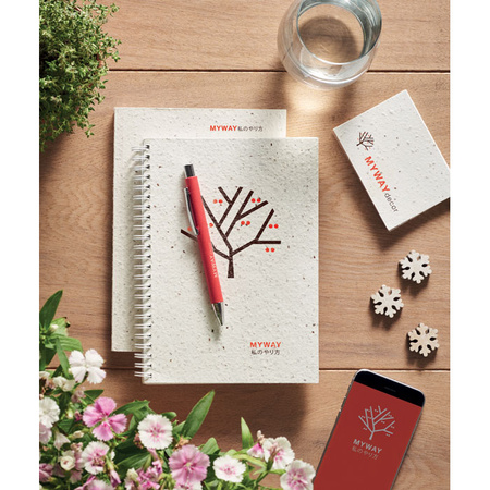 Notes A5 z papieru siewnego SEED BOOK | MO-MO2082-06