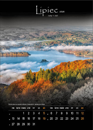 Kalendarz wieloplanszowy STANDARD – Tajemnicze Bieszczady | J-WP 127