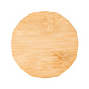 Kubek ceramiczny z bambusową przykrywką Giulia, czarny  | R85309.02