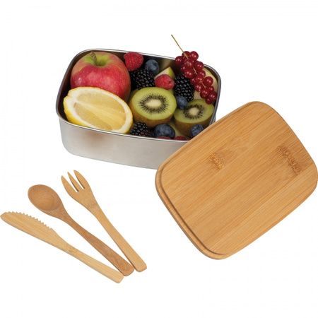 Lunch box ze sztućcami 1000 ml DIEST | EG-231313