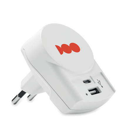 Ładowarka Euro USB (AC) 27W EURO USB CHARGER A/C | MO-MO6883-06